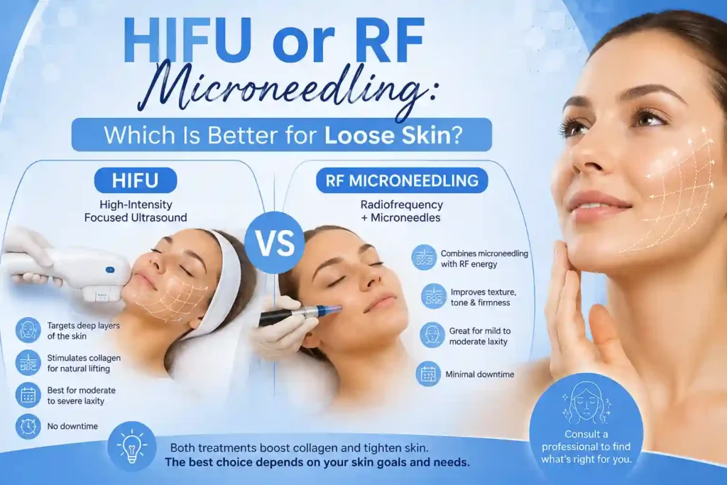 Lost the Weight but Not the Loose Skin? What You Should Know 2 HIFU or RF Microneedling: Which Is Better for Loose Skin Goadby?